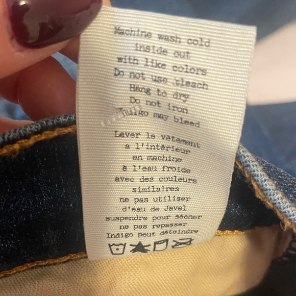 RAG & BONE Beckett 10 Inch Bell Flare Distressed Jeans Blue Women’s Sz 27 Boho - Picture 13 of 14